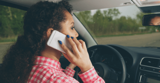 driving while talking on the phone