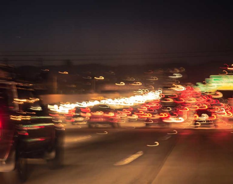 freeway car lights